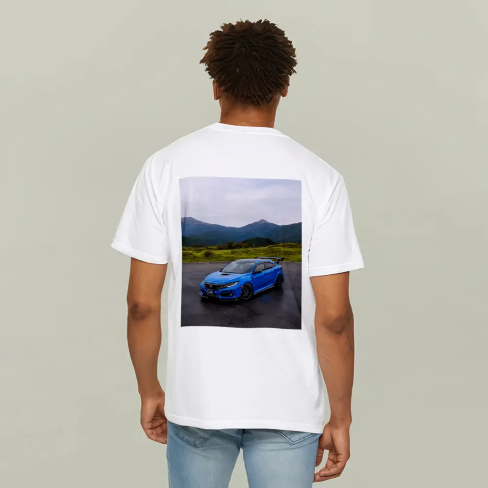 Honda Civic Type R Blue Mountain Road – T-Shirts