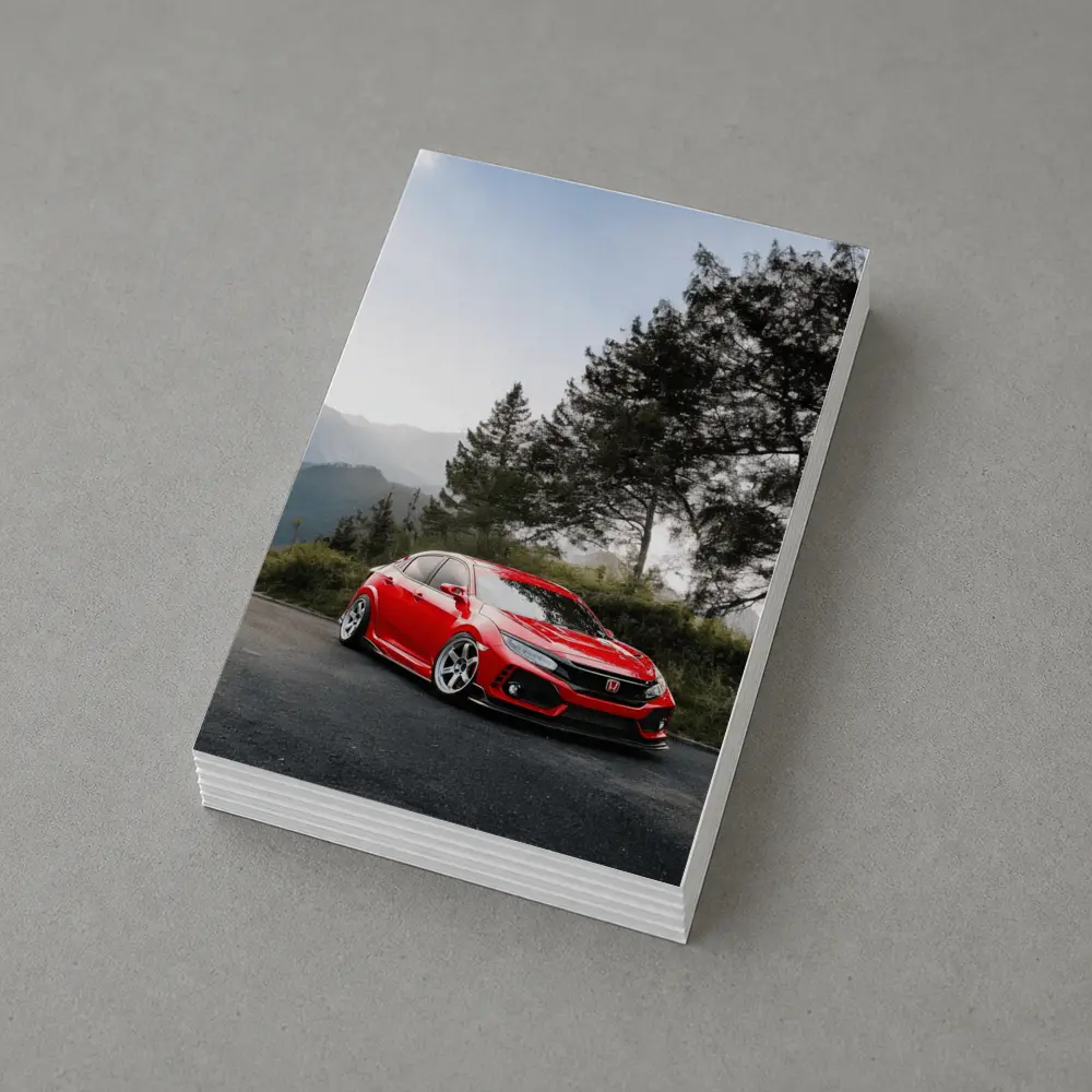 Honda Civic Type R Red Mountain Road – Postcards