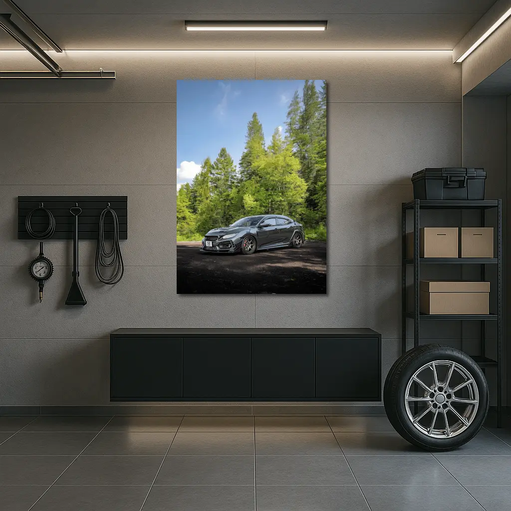 Honda Civic Type R Forest Road – Wall Art