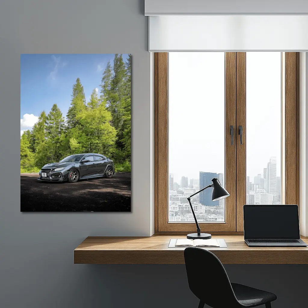 Honda Civic Type R Forest Road – Wall Art