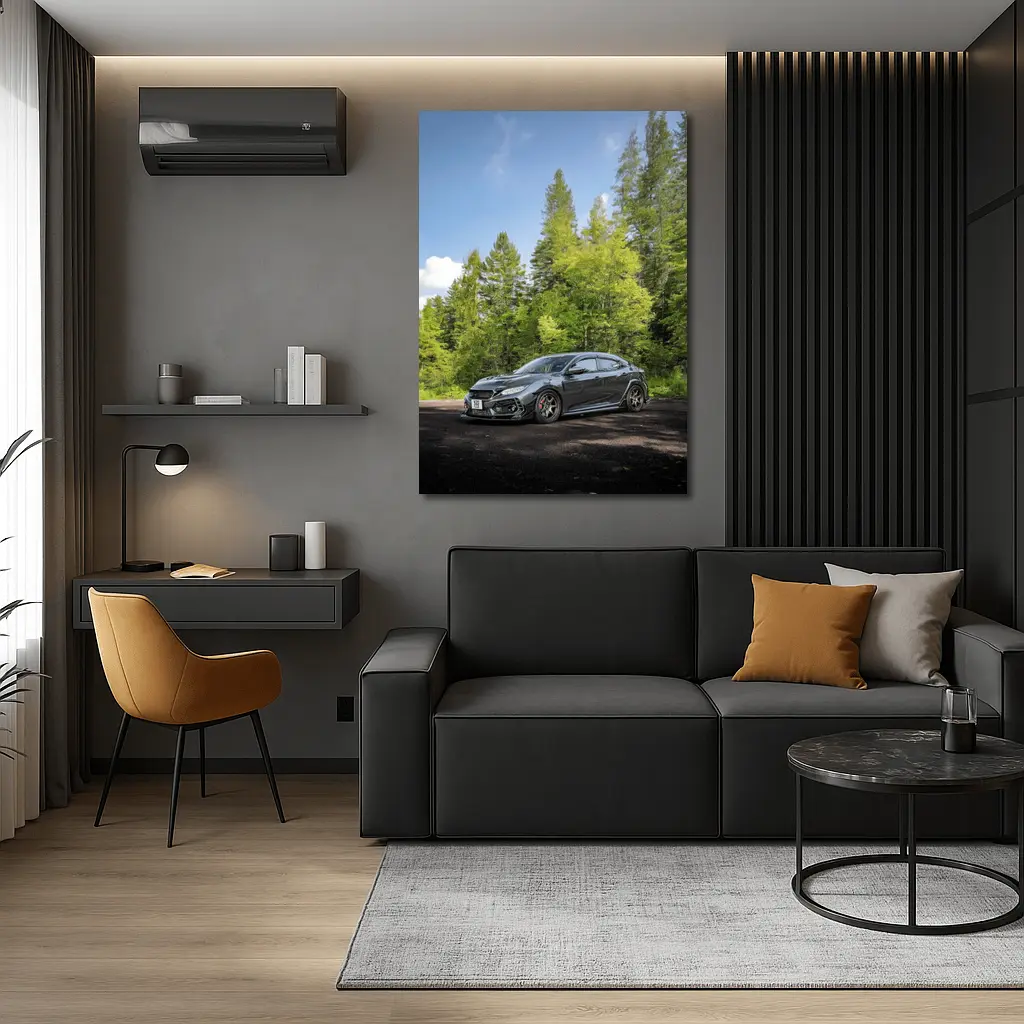 Honda Civic Type R Forest Road – Wall Art