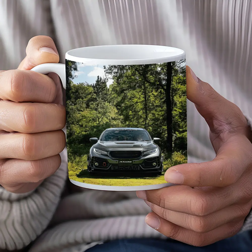 Honda Civic Type R Green Forest Setting – Mugs