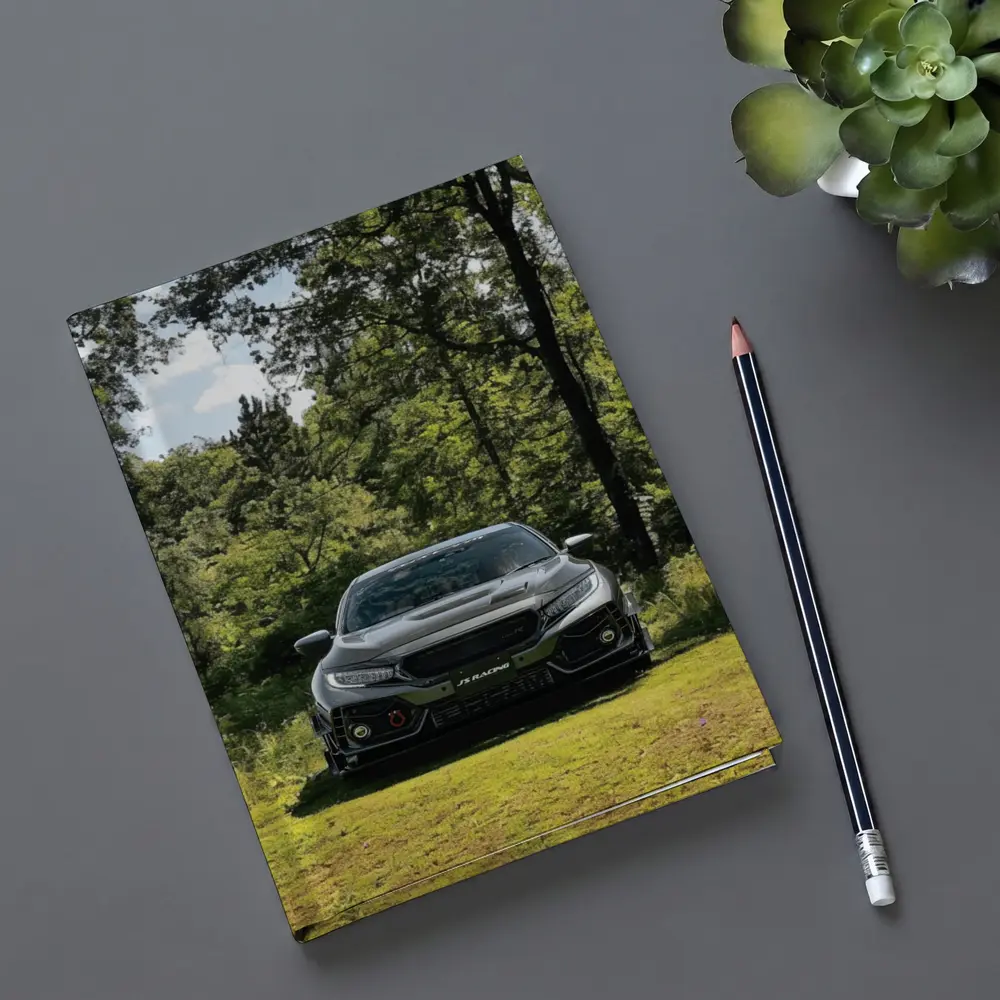 Honda Civic Type R Green Forest Setting – Notebooks