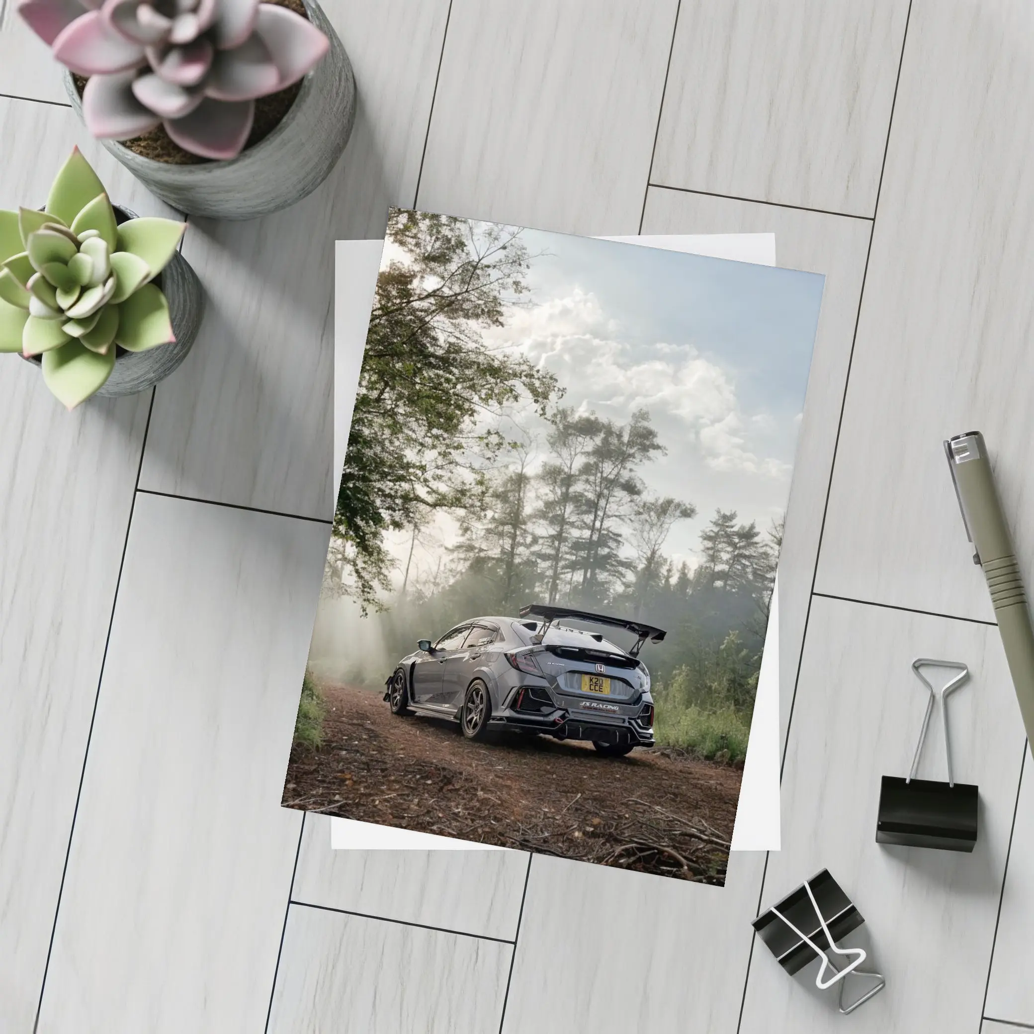 Honda Civic Type R Misty Forest Trail – Postcards