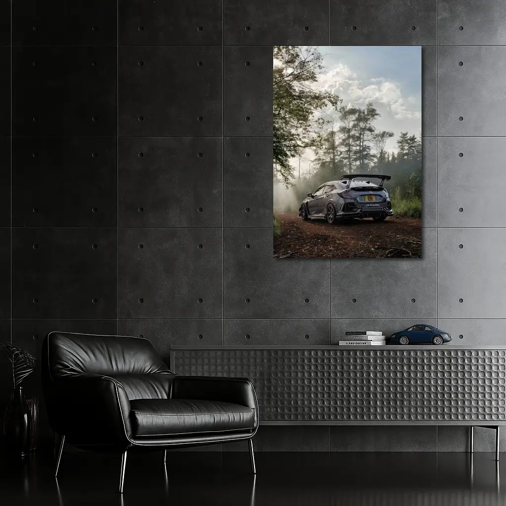 Honda Civic Type R Misty Forest Trail – Wall Art