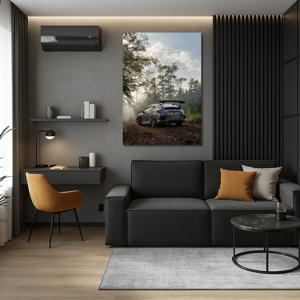 Honda Civic Type R Misty Forest Trail – Wall Art