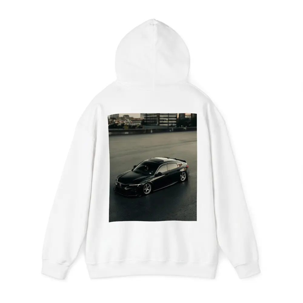 Black Honda Civic Stance Build Urban Rooftop – Hoodies
