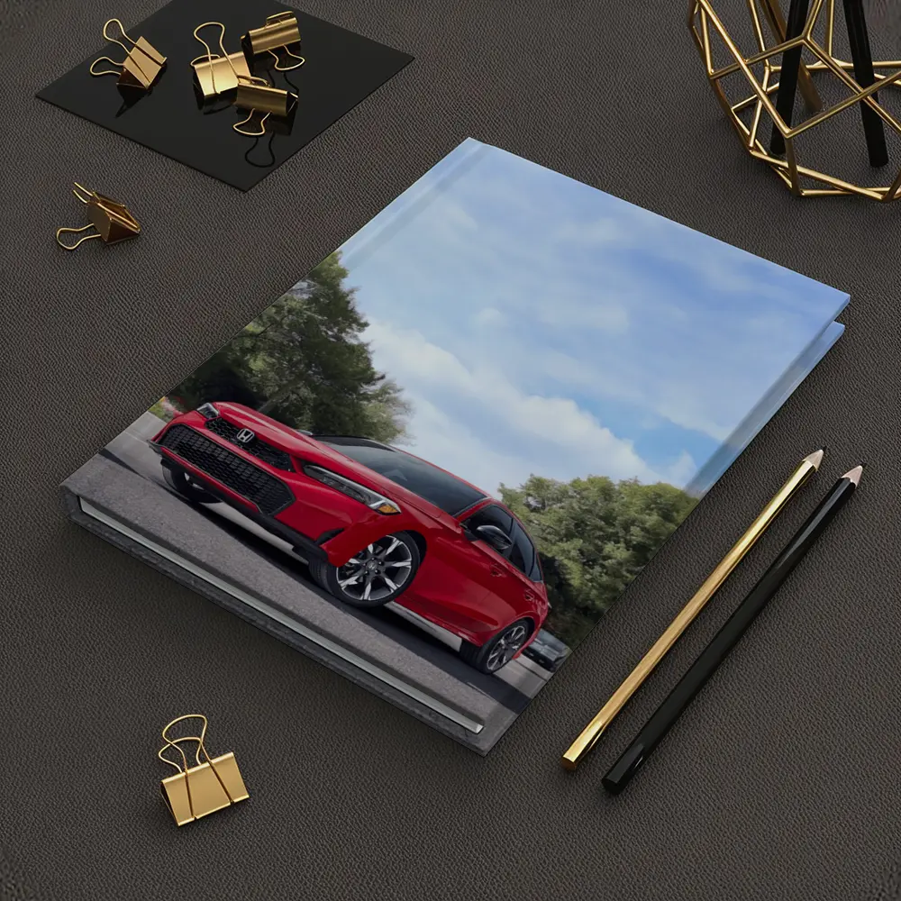 Red Honda Civic Sedan Parked Outdoors – Notebooks