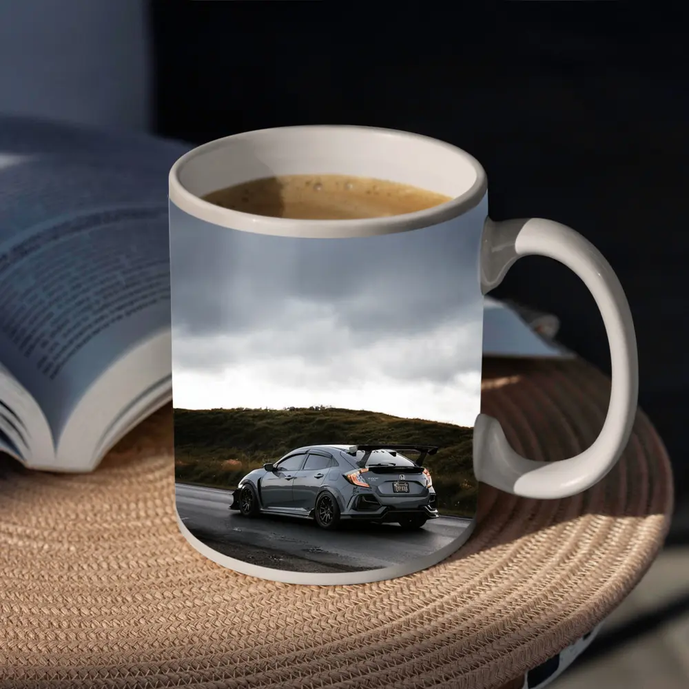 Honda Civic Type R Gray Wet Road – Mugs
