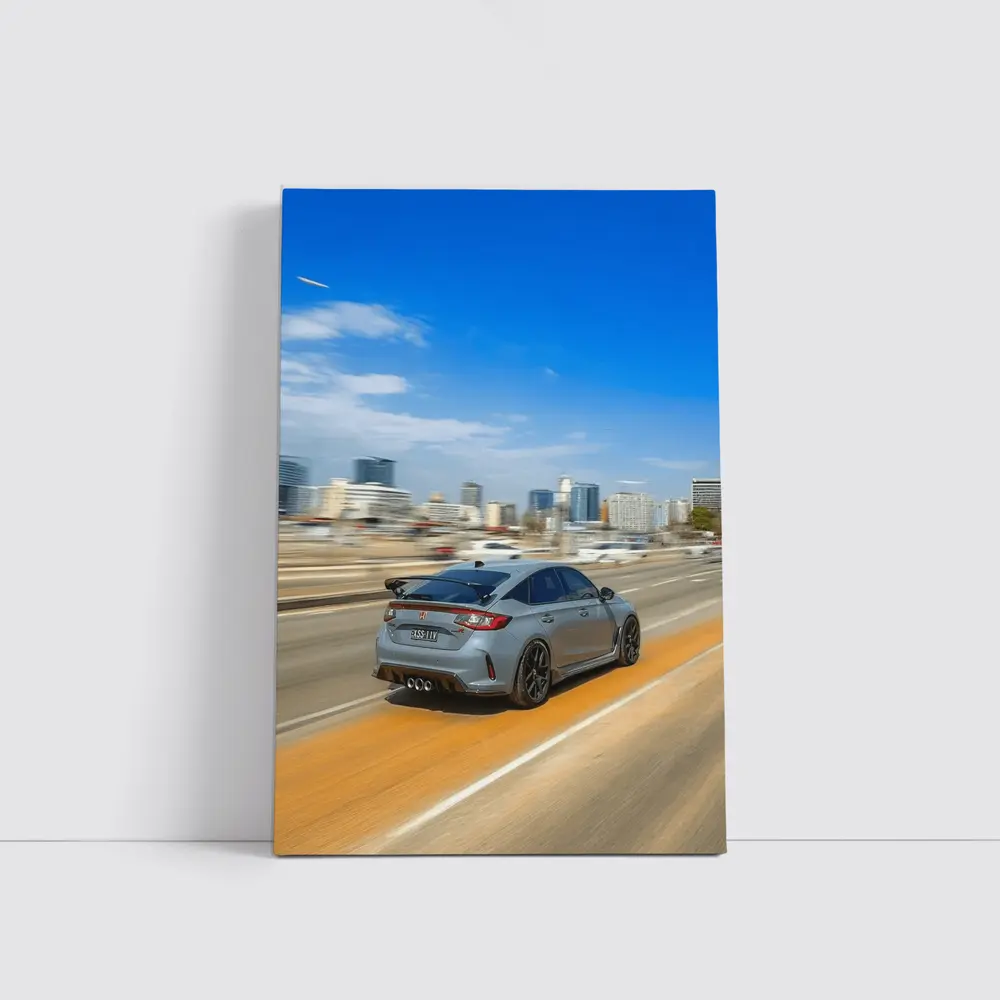 Honda Civic Type R City Highway Drive – Wall Art