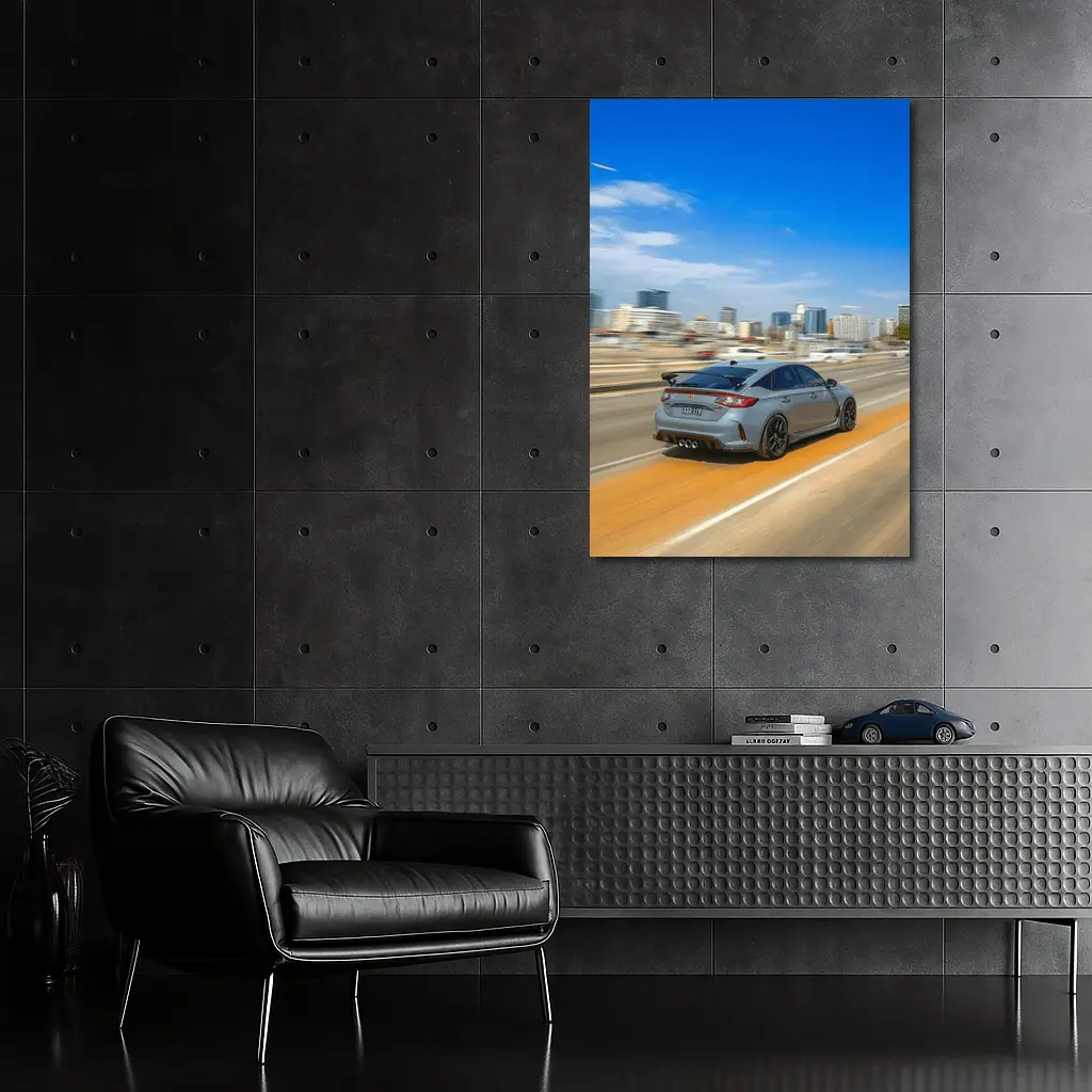 Honda Civic Type R City Highway Drive – Wall Art