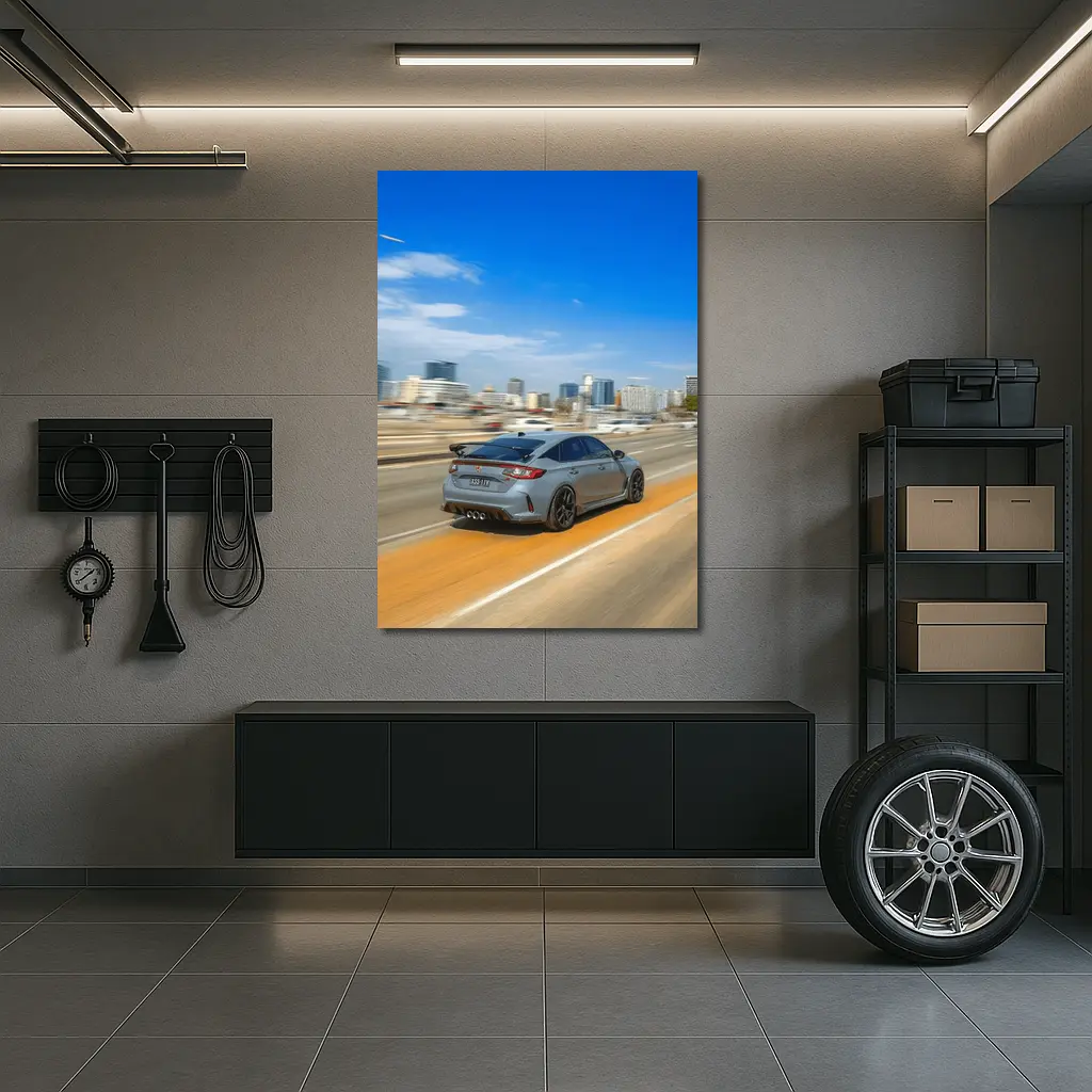 Honda Civic Type R City Highway Drive – Wall Art