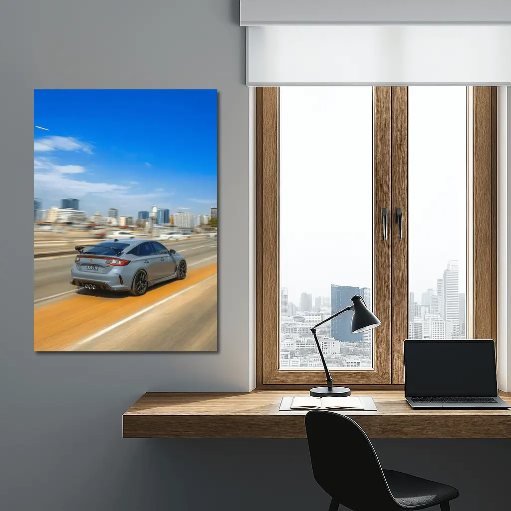 Honda Civic Type R City Highway Drive – Wall Art