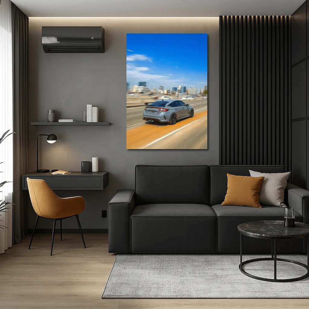 Honda Civic Type R City Highway Drive – Wall Art