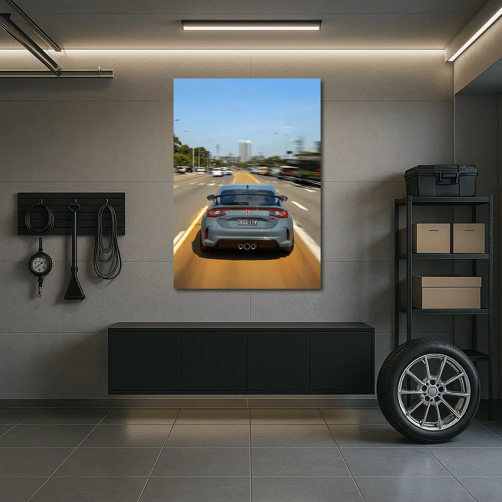 Honda Civic Type R City Road Drive – Wall Art