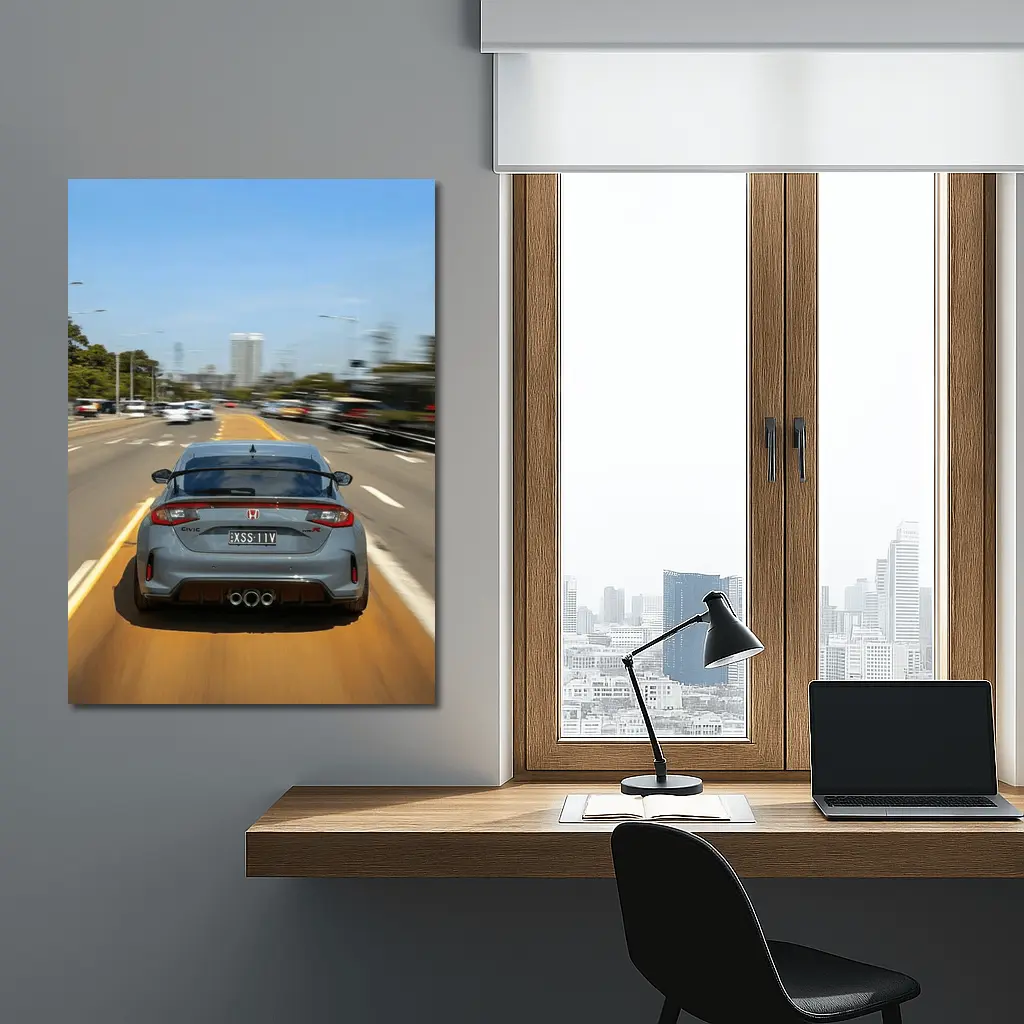 Honda Civic Type R City Road Drive – Wall Art
