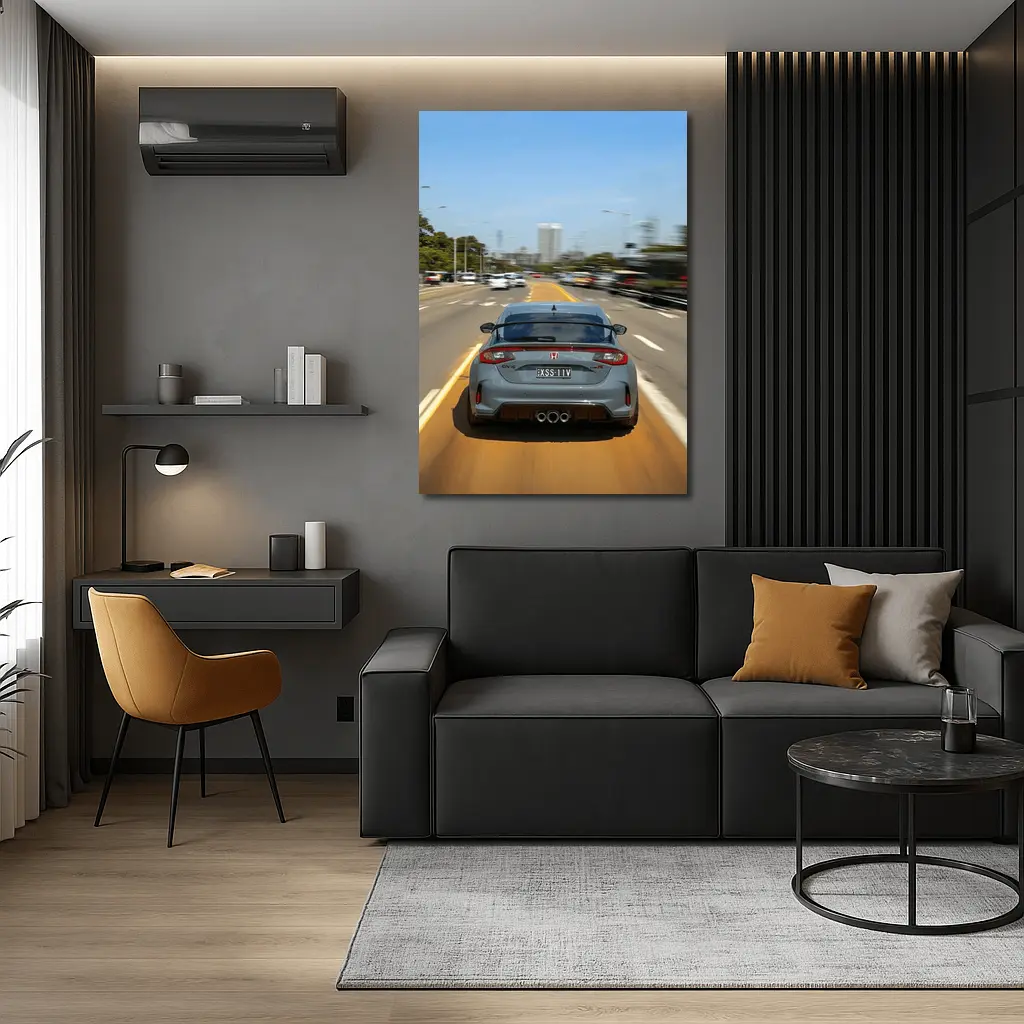 Honda Civic Type R City Road Drive – Wall Art