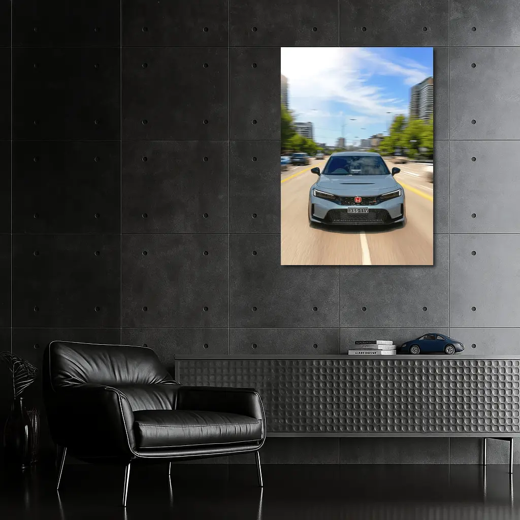 Honda Civic Type R City Street Drive – Wall Art