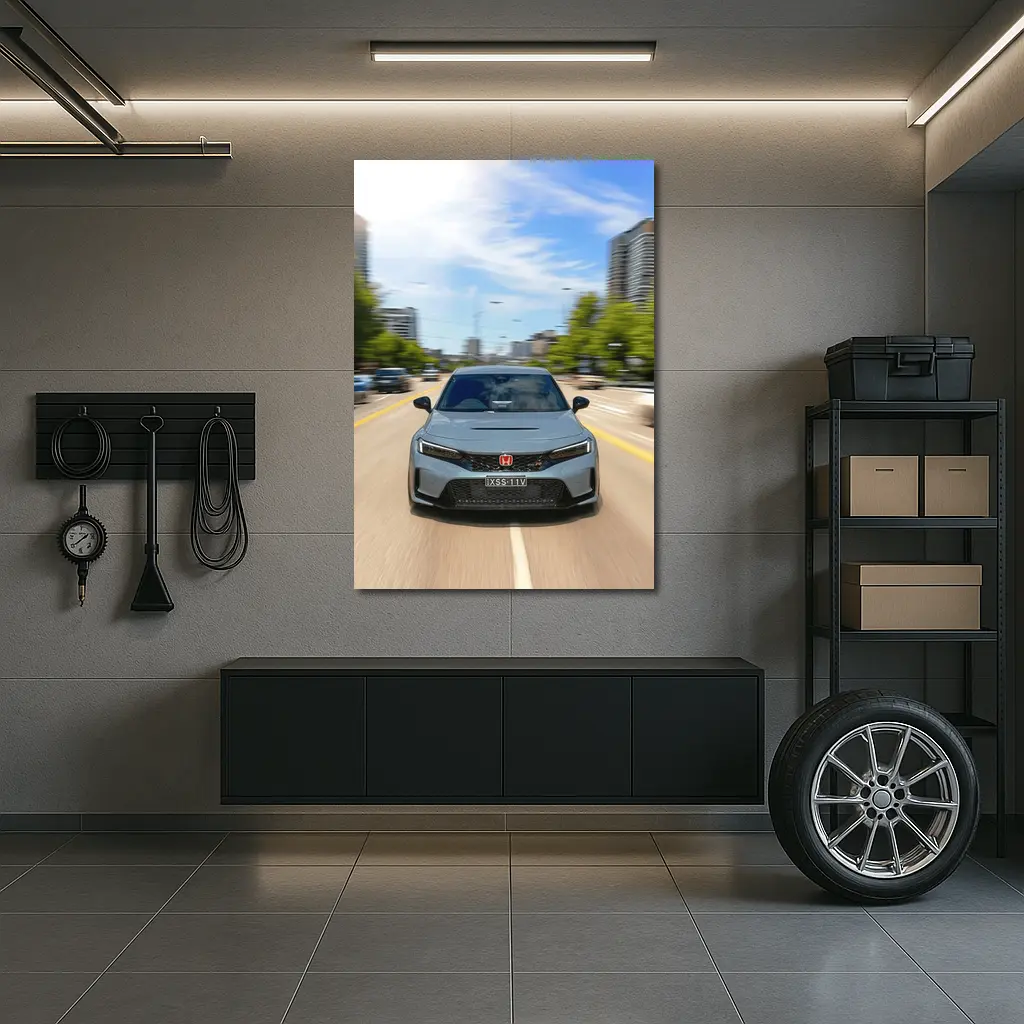Honda Civic Type R City Street Drive – Wall Art