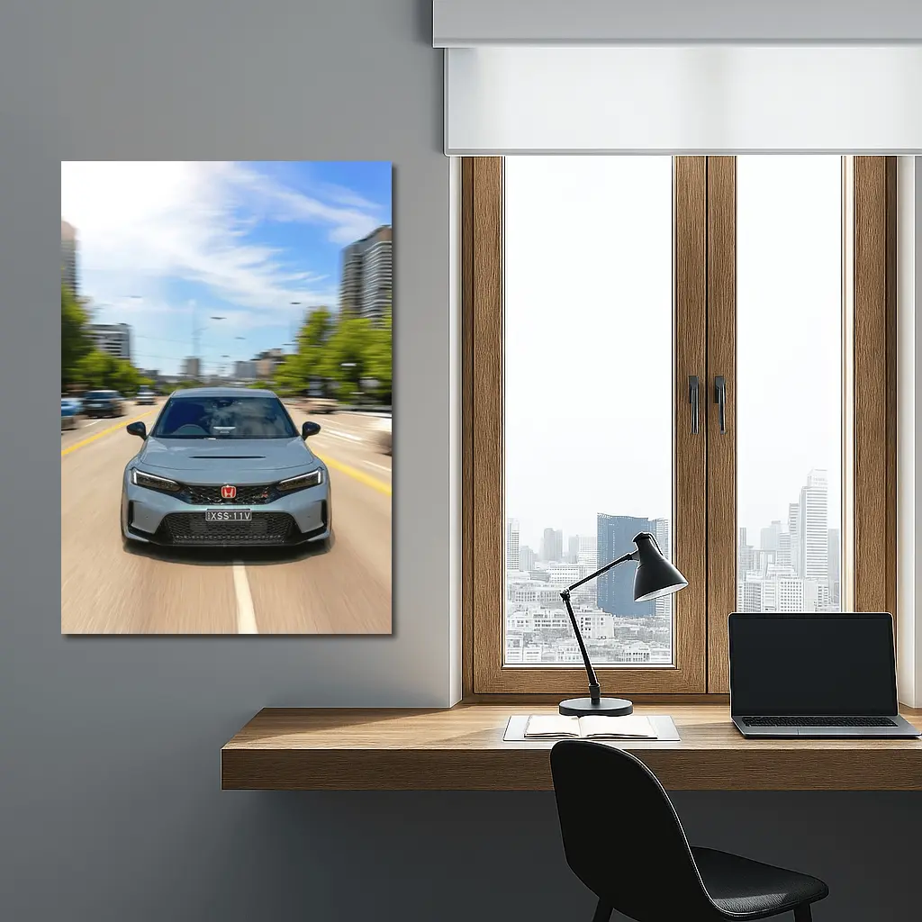 Honda Civic Type R City Street Drive – Wall Art