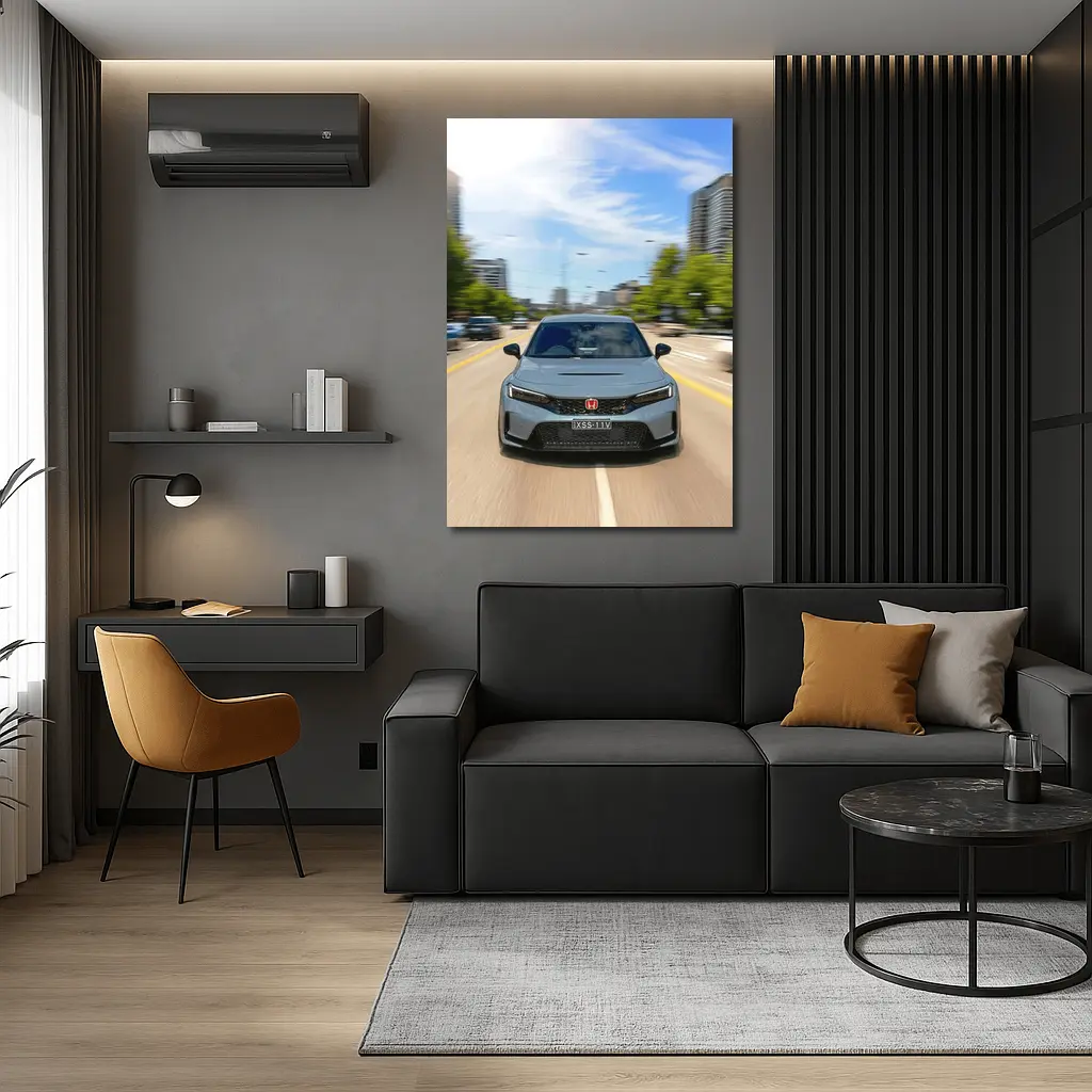 Honda Civic Type R City Street Drive – Wall Art