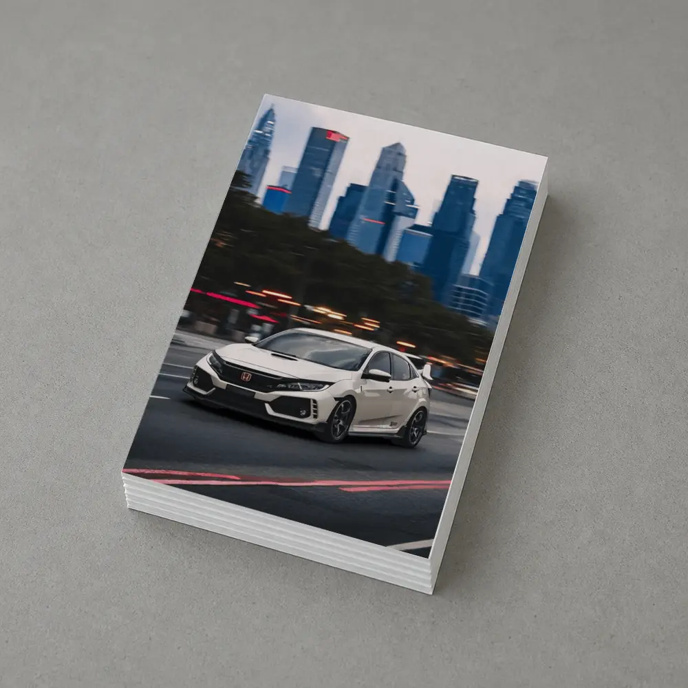 Honda Civic Type R City Skyline Street – Postcards