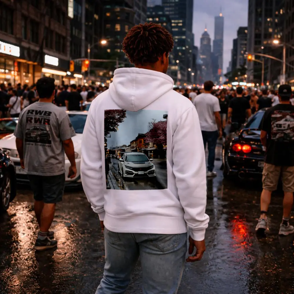 Honda Civic Type R Kyoto Cherry Blossom Street – Hoodies