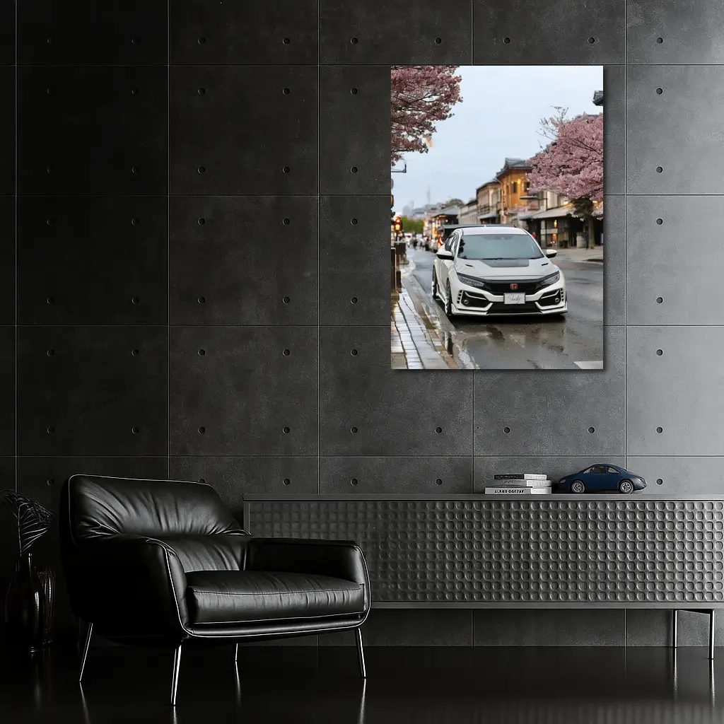 Honda Civic Type R Kyoto Cherry Blossom Street – Wall Art