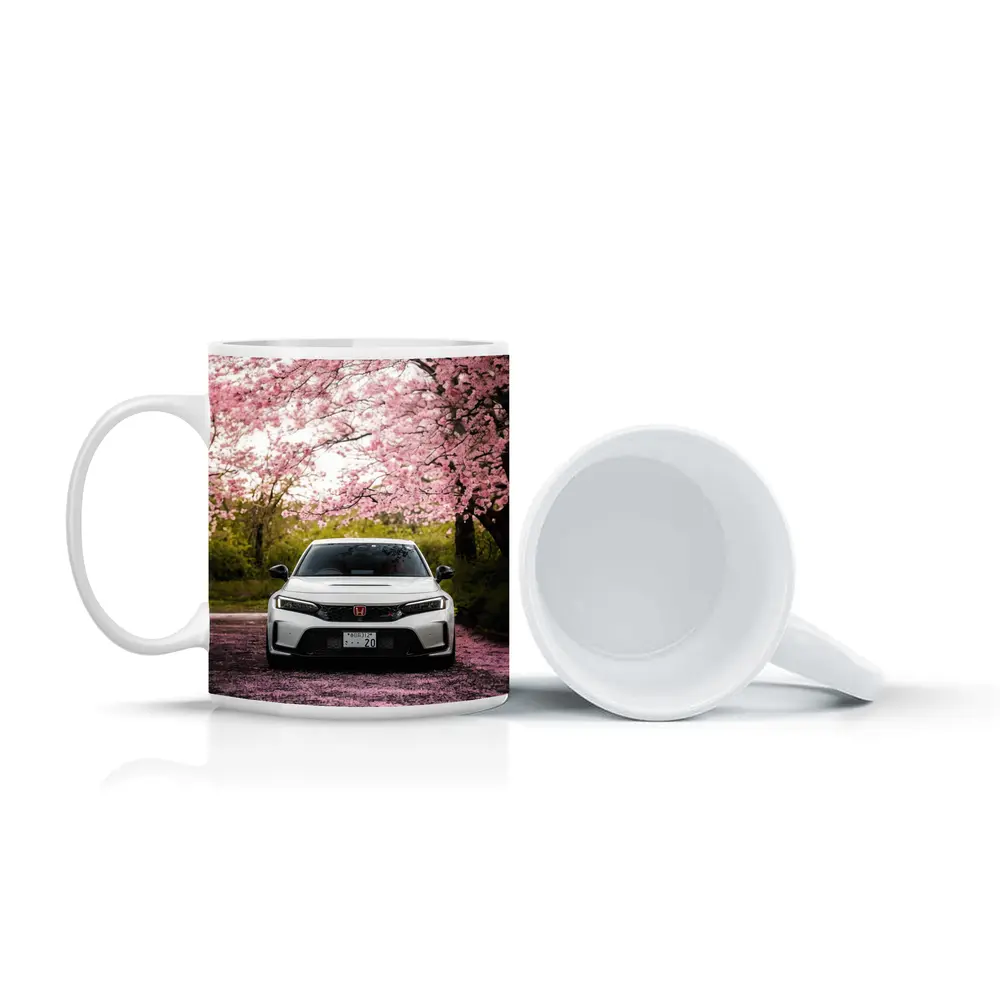 Honda Civic Type R Cherry Blossom Street – Mugs