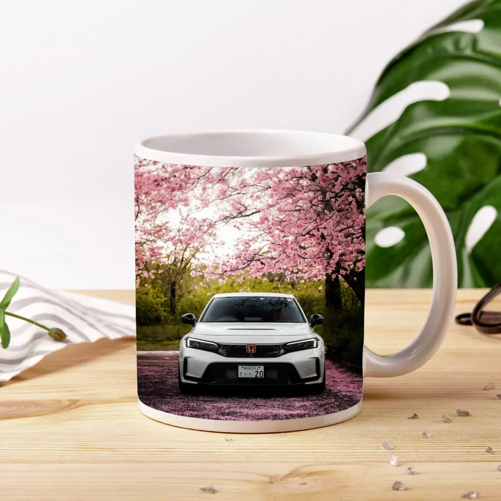 Honda Civic Type R Cherry Blossom Street – Mugs