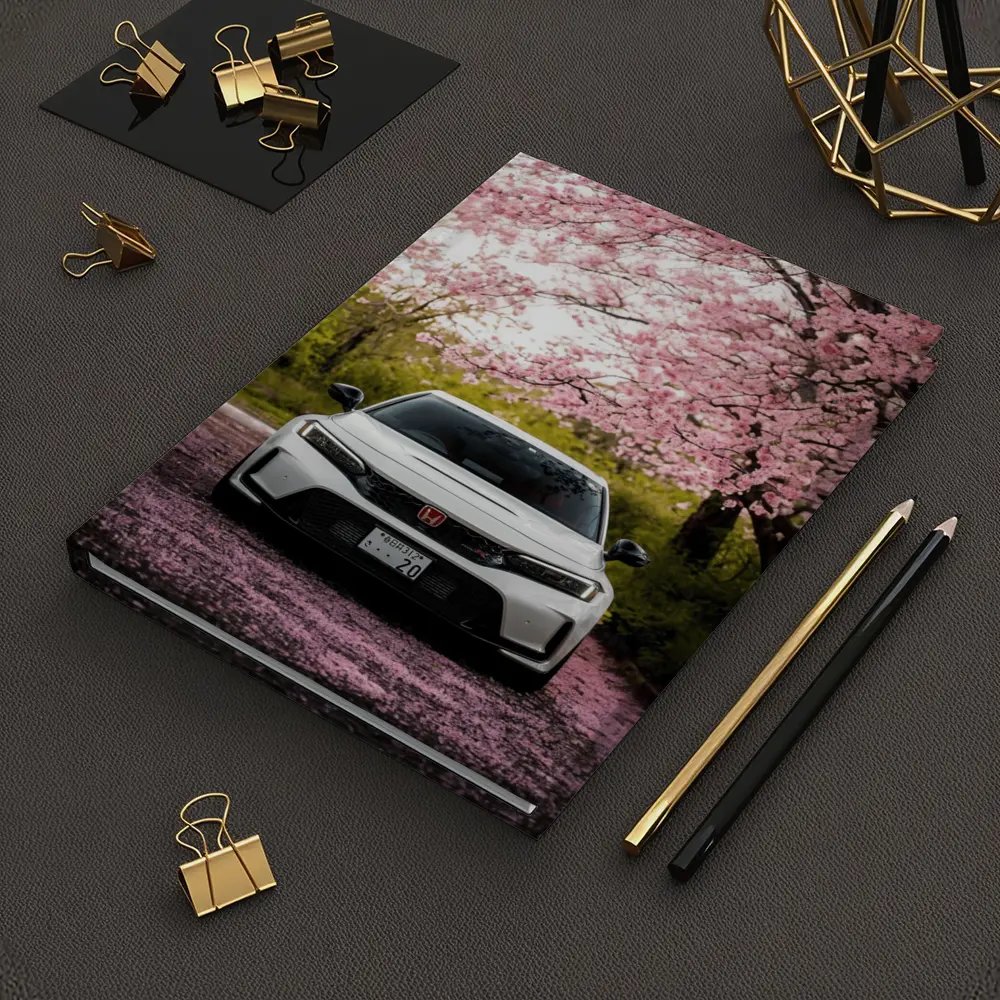 Honda Civic Type R Cherry Blossom Street – Notebooks