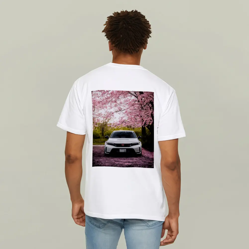 Honda Civic Type R Cherry Blossom Street – T-Shirts