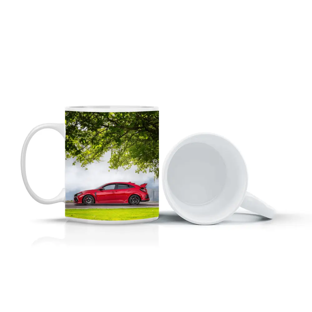 Red Honda Civic Type R Green Landscape – Mugs