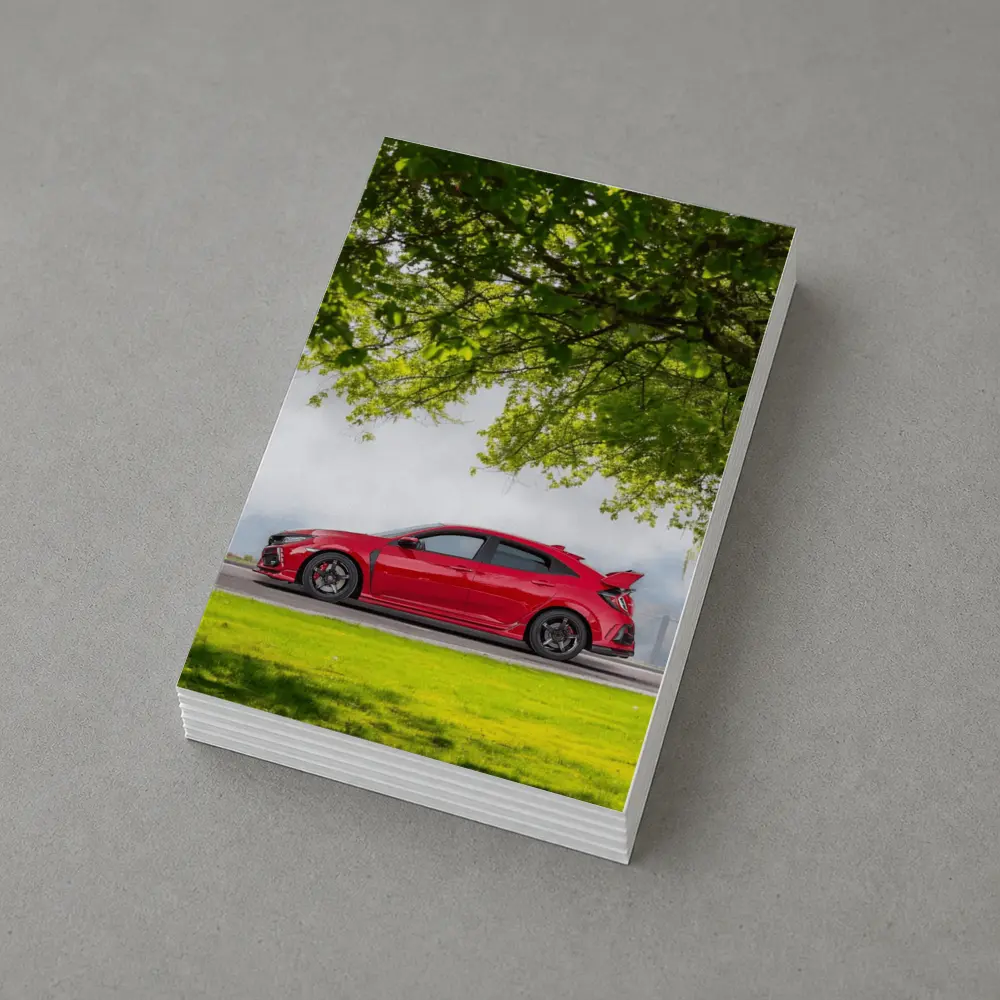 Red Honda Civic Type R Green Landscape – Postcards
