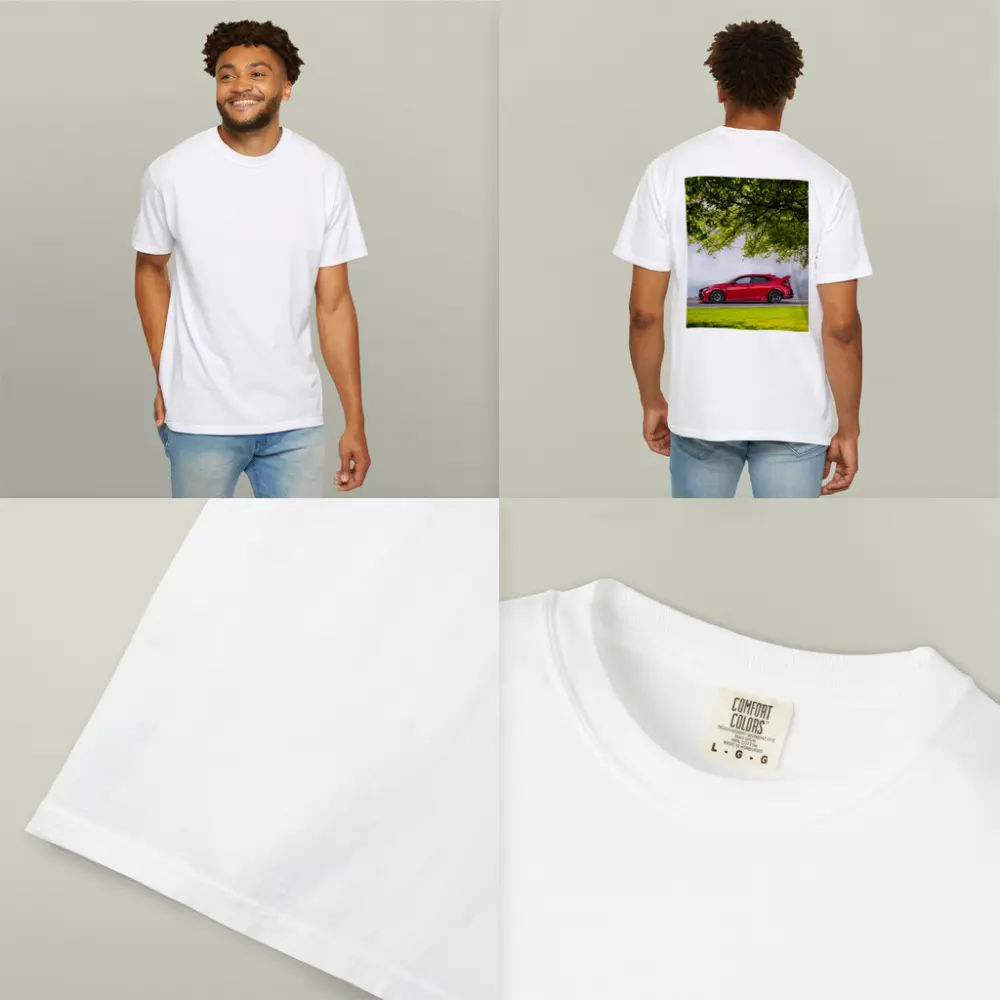 Red Honda Civic Type R Green Landscape – T-Shirts