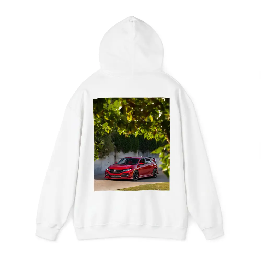 Honda Civic Type R Red Among Green Trees – Hoodies