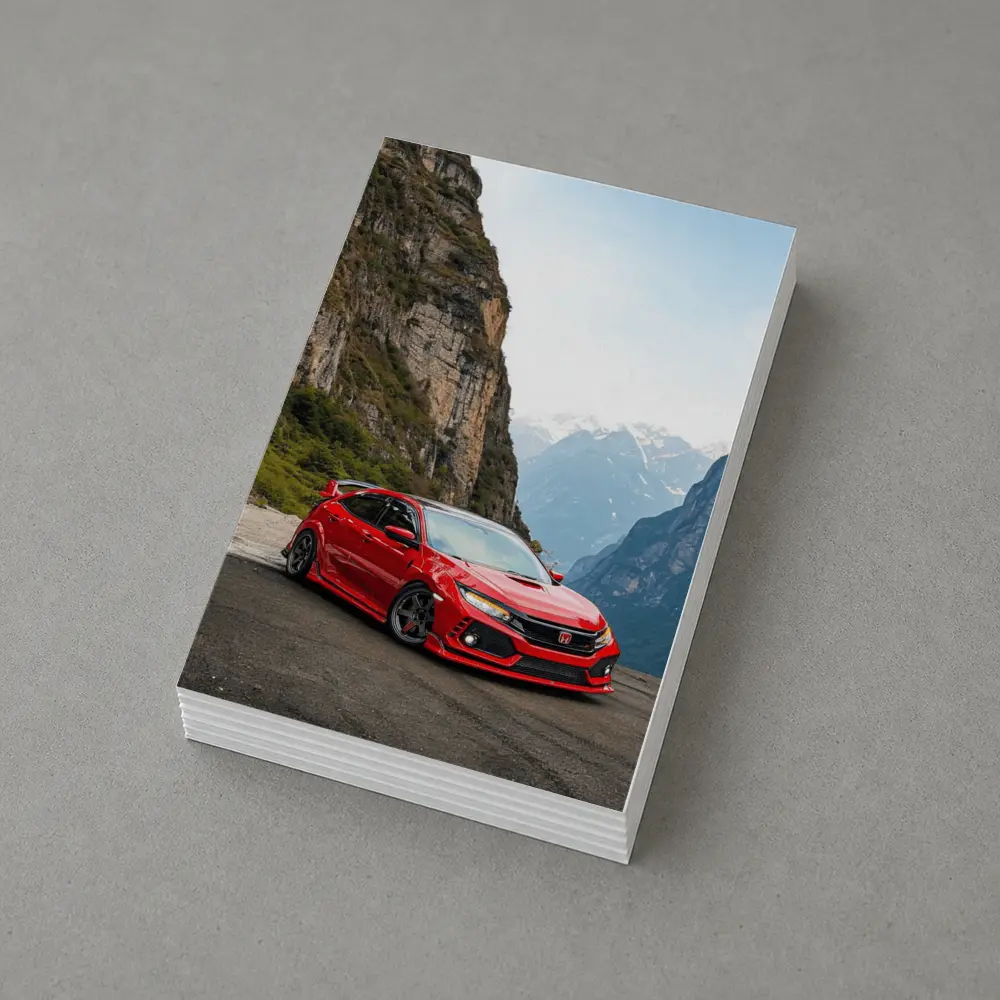 Honda Civic Type R Red Mountain Road – Postcards