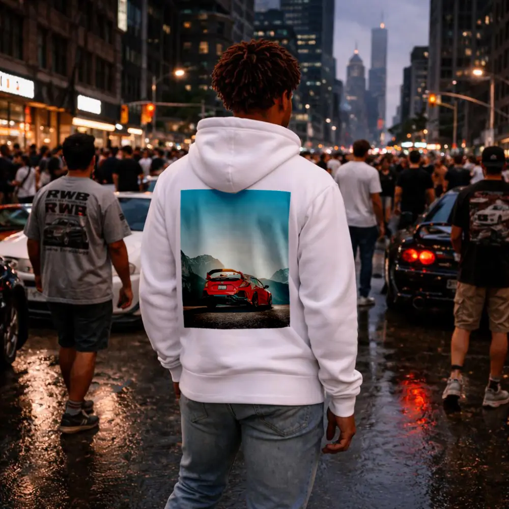 Honda Civic Type R Red Mountain Road – Hoodies