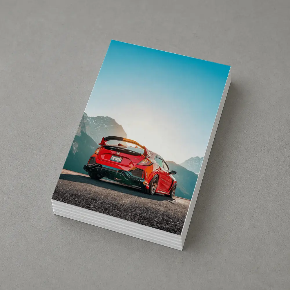Honda Civic Type R Red Mountain Road – Postcards