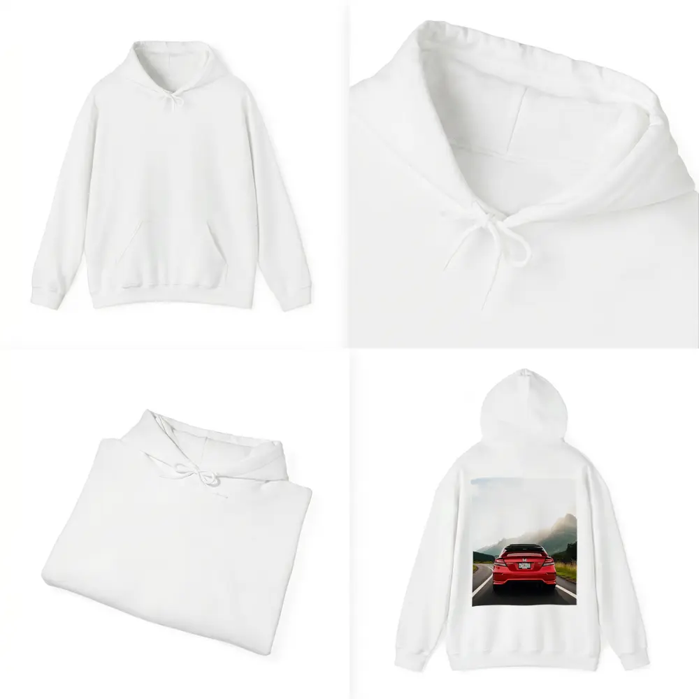 Red Honda Civic Si Mountain Road Drive – Hoodies