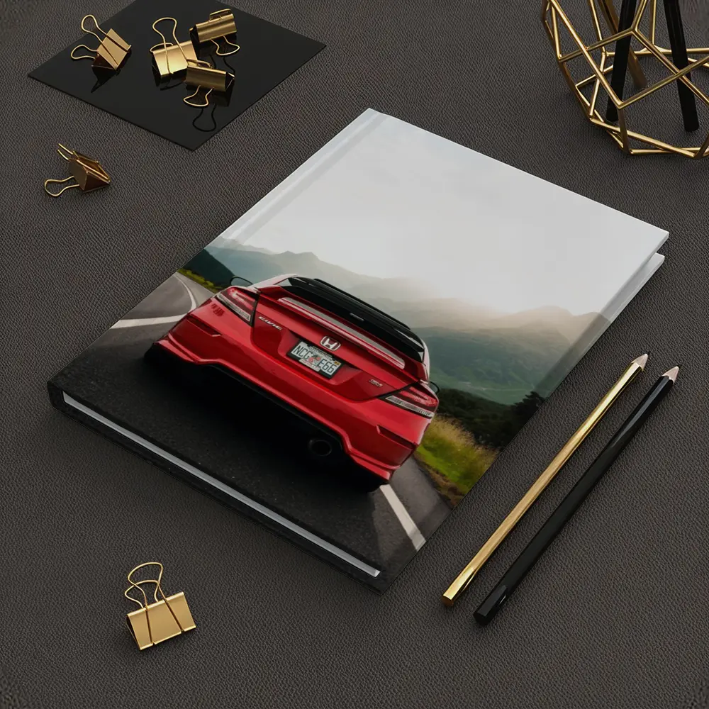 Red Honda Civic Si Mountain Road Drive – Notebooks