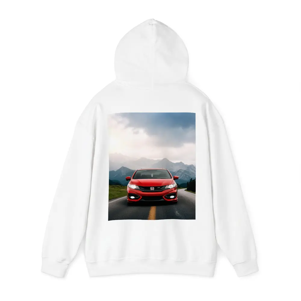 Red Honda Civic Si Mountain Road Drive – Hoodies