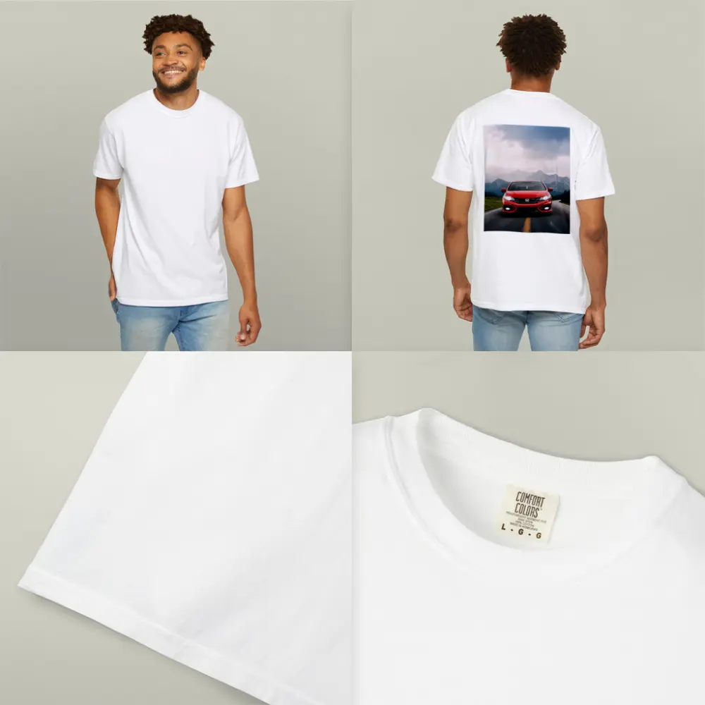 Red Honda Civic Si Mountain Road Drive – T-Shirts