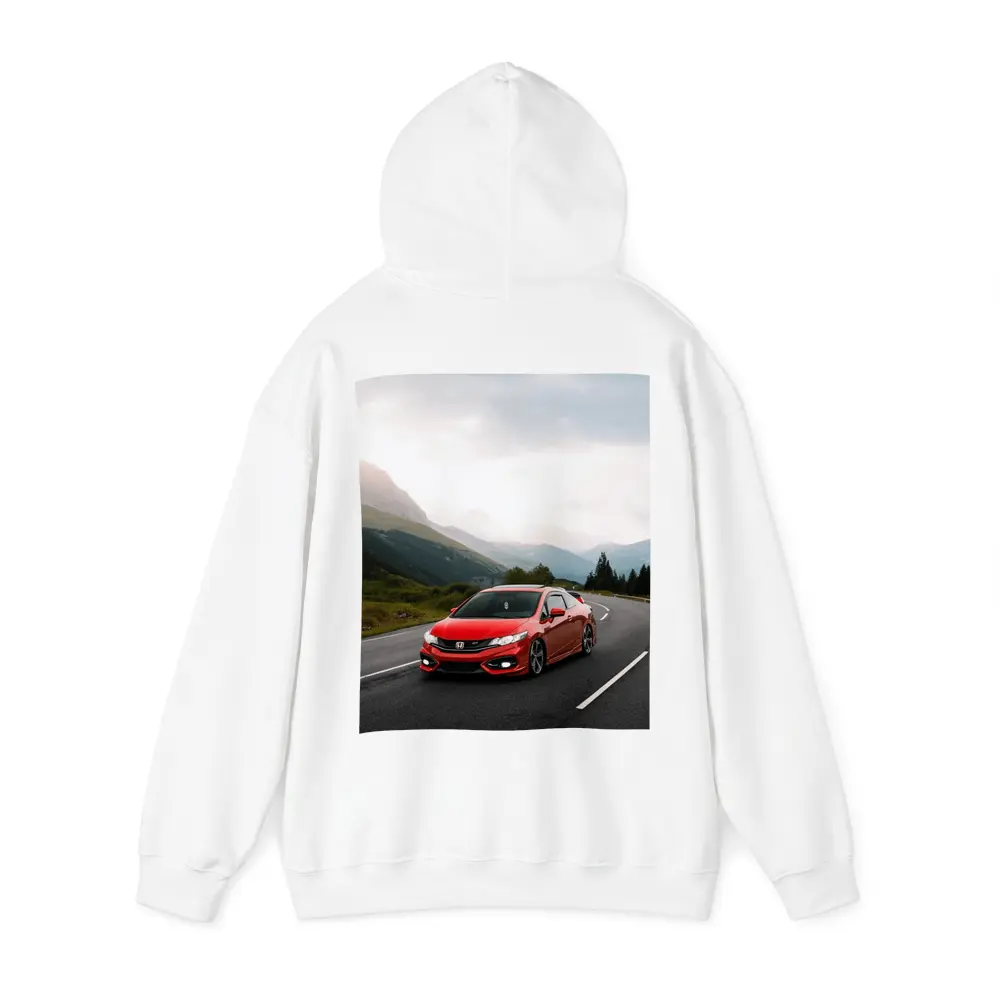Red Honda Civic Si Mountain Road Drive – Hoodies