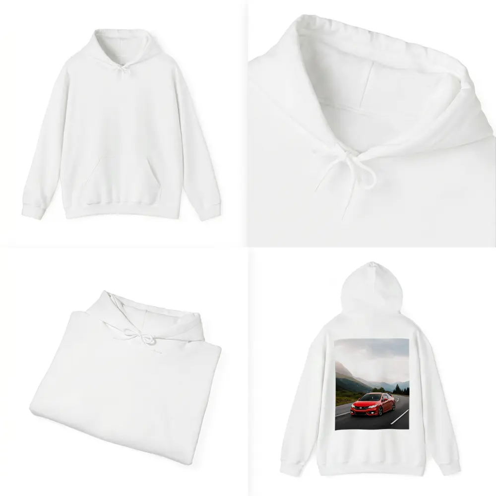 Red Honda Civic Si Mountain Road Drive – Hoodies