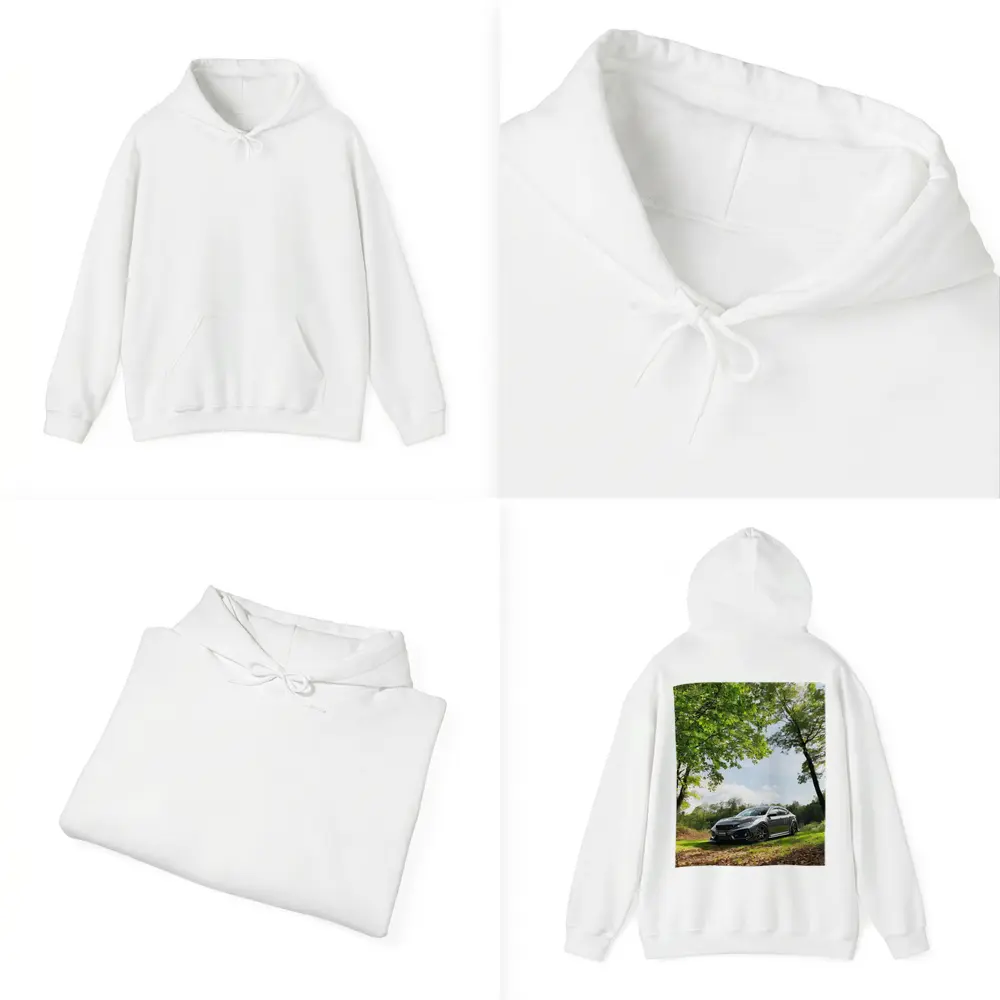 Honda Civic Dark Gray Forest Park Setting – Hoodies