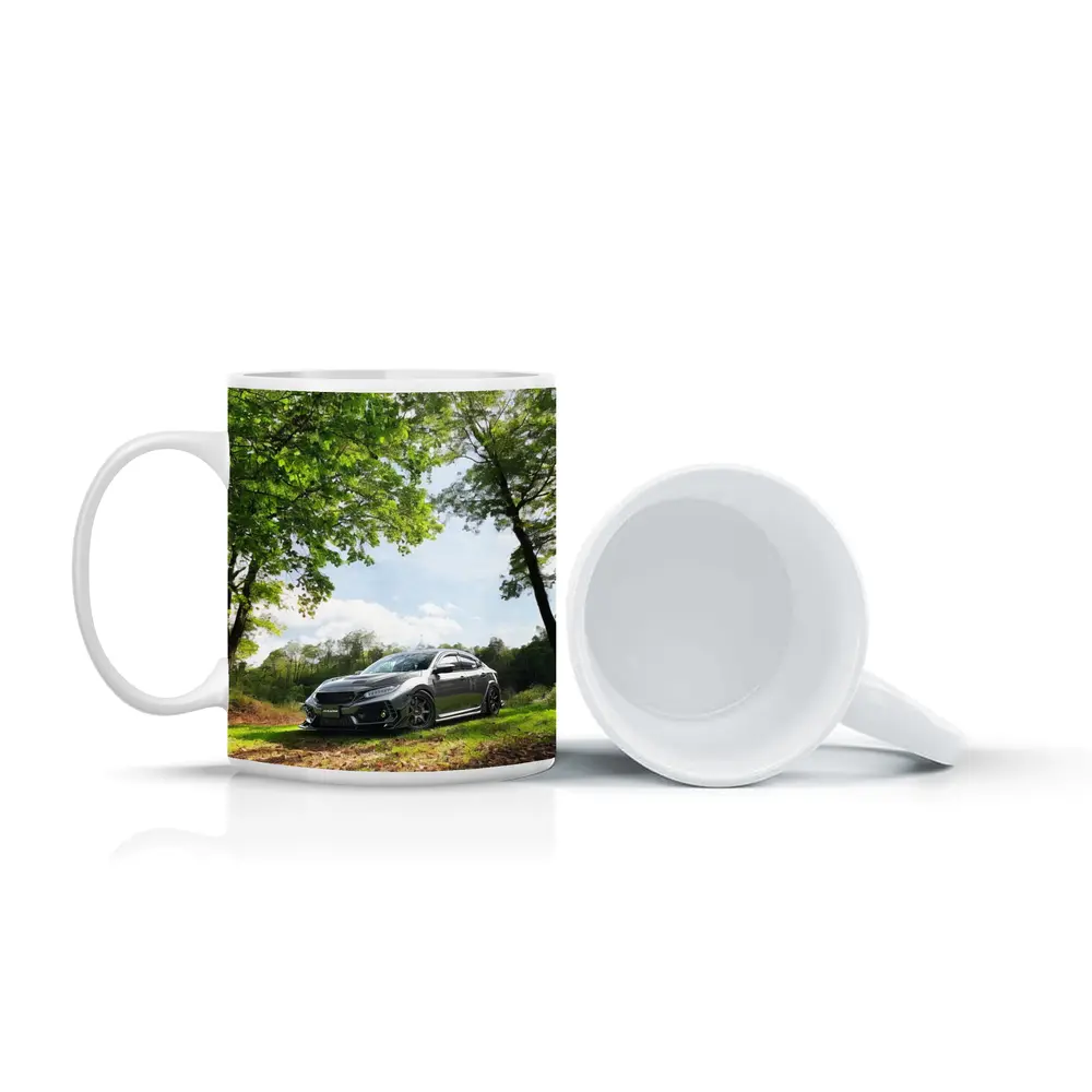 Honda Civic Dark Gray Forest Park Setting – Mugs