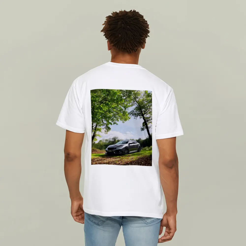 Honda Civic Dark Gray Forest Park Setting – T-Shirts