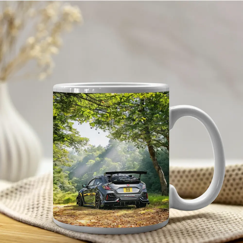 Honda Civic Type R Forest Road Scene – Mugs