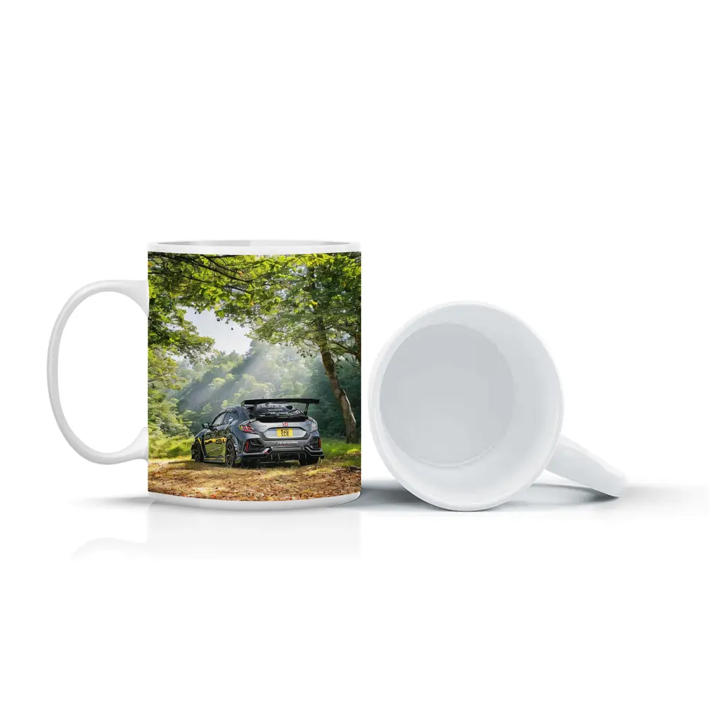Honda Civic Type R Forest Road Scene – Mugs